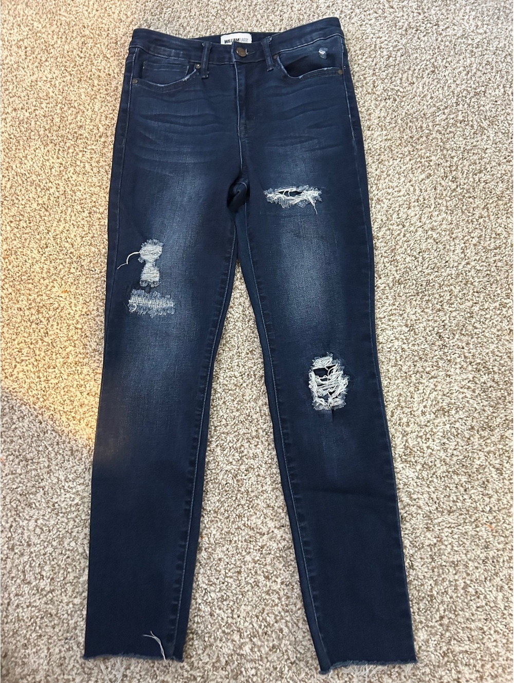 William Rast Ripped Denim Jeans